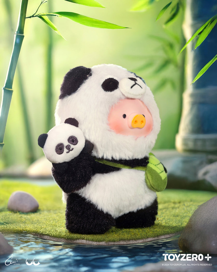 ToyZeroPlus x Lulu The Piggy Vinyl Face Plush Keychain (Professional Panda Babysitter Ver.)