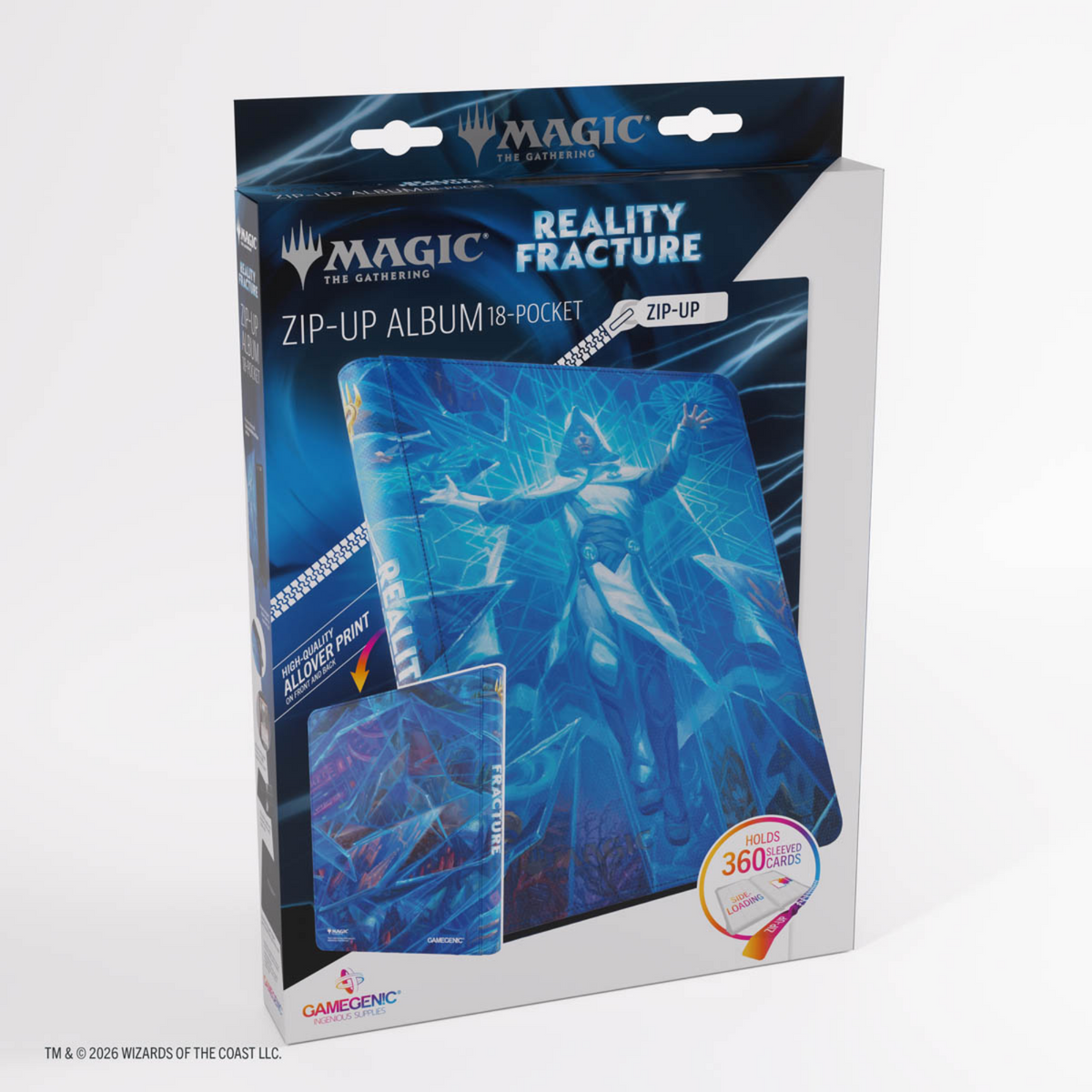 Gamegenic Magic: The Gathering | Reality Fracture ZIP-UP ALBUM 18-POCKET - Overwrite the Multiverse