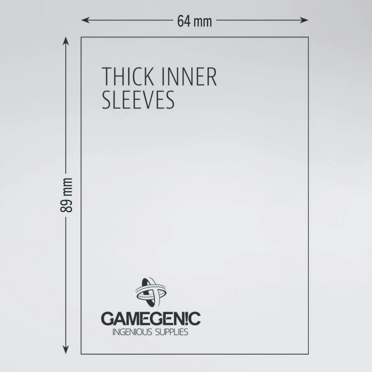 Gamegenic Sleeve Standard Size 50pcs "Thick Inner Sleeve" (NEW)