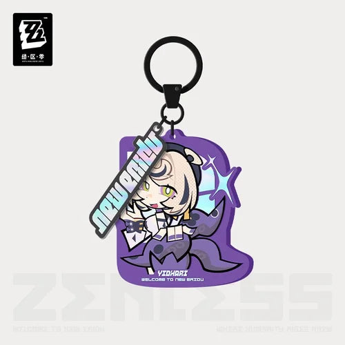 miHoYo Zenless Zone Zero New Eridu Series Chibi Acrylic Keychain: Spook Shack