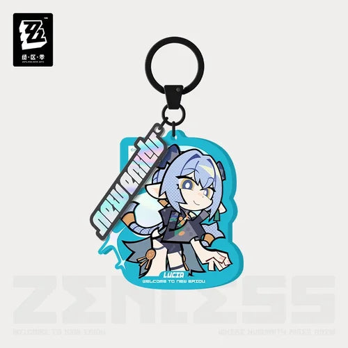 miHoYo Zenless Zone Zero New Eridu Series Chibi Acrylic Keychain: Spook Shack
