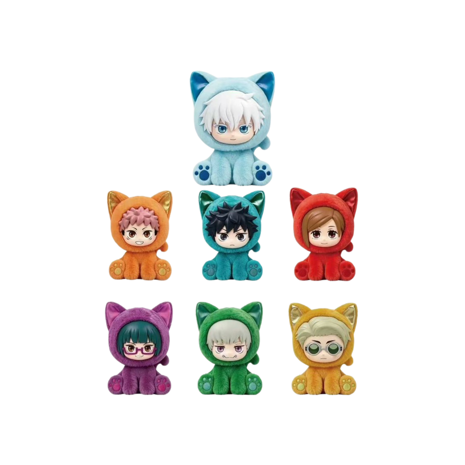 EAKI x Jujutsu Kaisen Cat Sitting Party Plushie Blind Box-Single Box (Random)-EAKI-Ace Cards & Collectibles