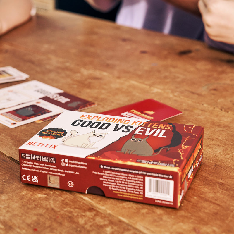 Exploding Kittens Board Game Good vs Evil