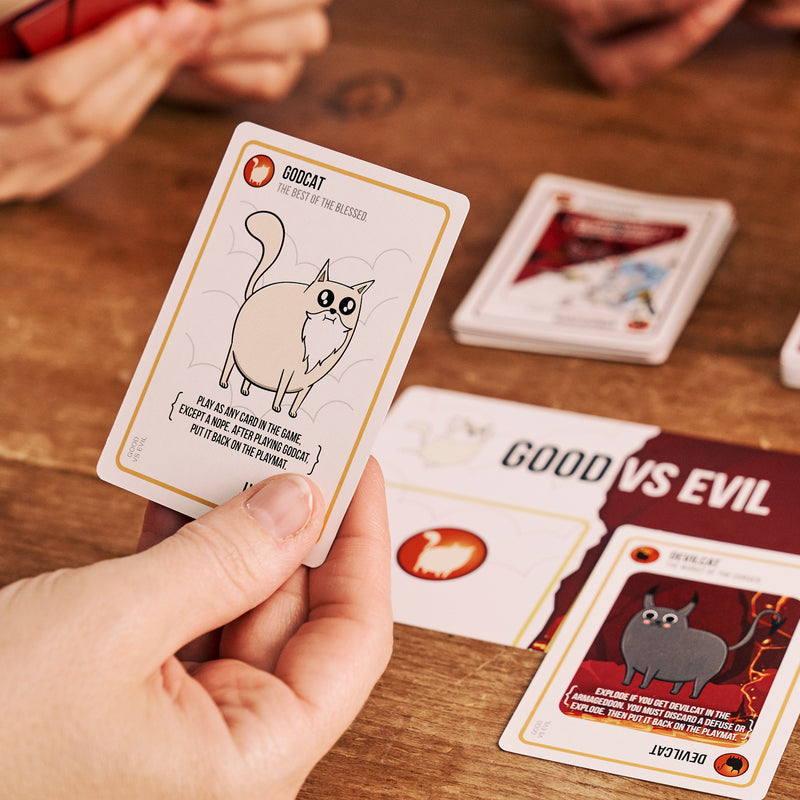 Exploding Kittens Board Game Good vs Evil