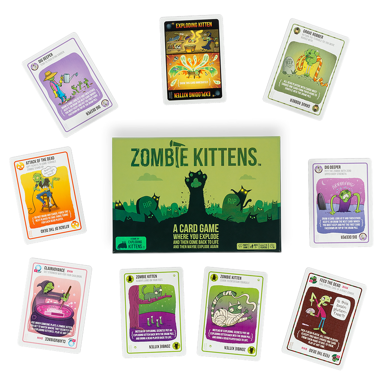 Exploding Kittens Board Game Zombie Kittens EN