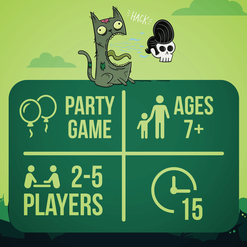 Exploding Kittens Board Game Zombie Kittens EN