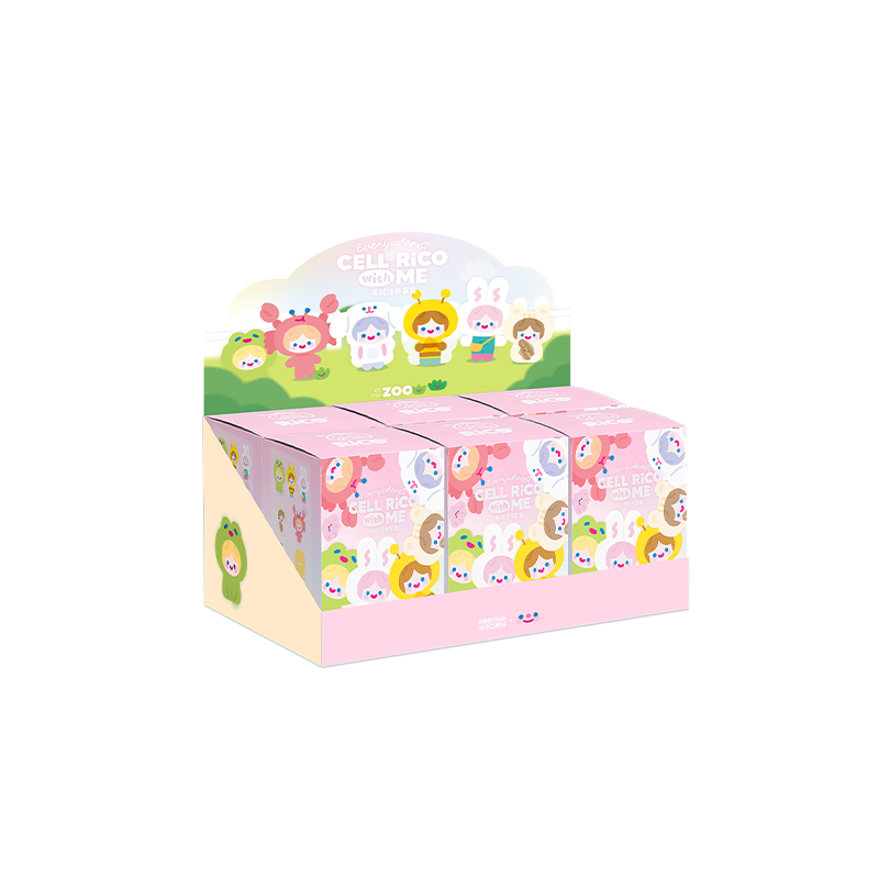 FINDING UNICORN X CELL RiCO Happy Fluffy Series Plush Blind Box-Display Box (6pcs)-Finding Unicorn-Ace Cards & Collectibles