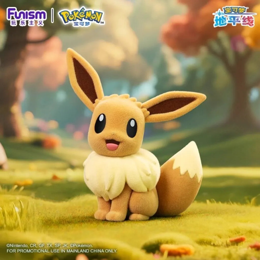 FUNISM x Pokemon Figurines Flocked Series-Eevee-Funism-Ace Cards & Collectibles