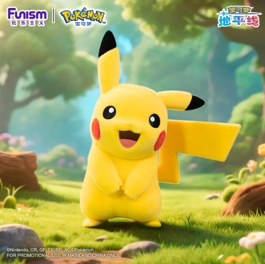 FUNISM x Pokemon Figurines Flocked Series-Pikachu-Funism-Ace Cards & Collectibles