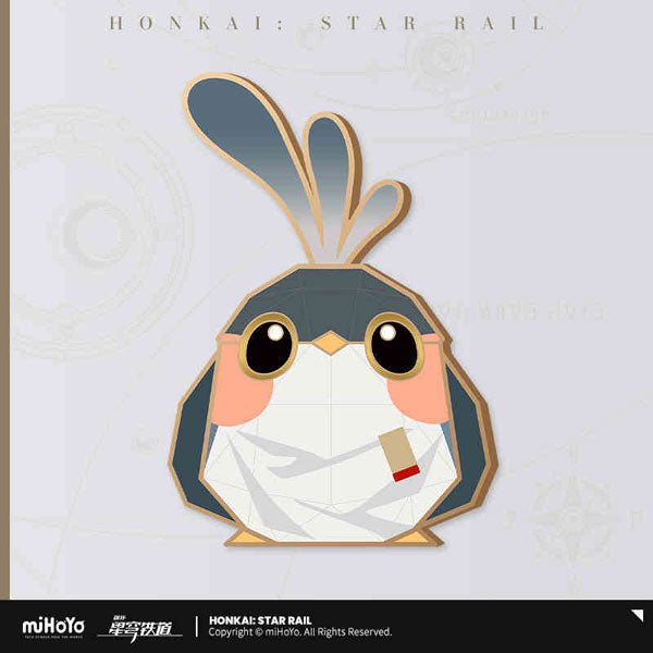 Honkai: Star Rail Origami Bird Clash Metal Bookmark