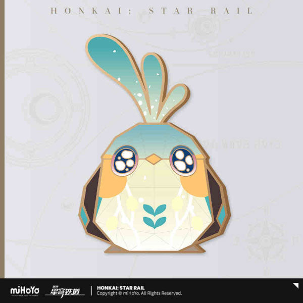 Honkai: Star Rail Origami Bird Clash Metal Bookmark