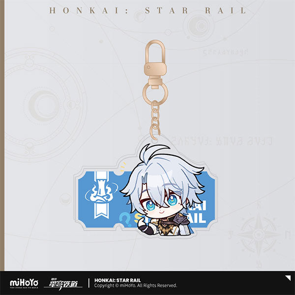 Honkai: Star Rail Pom-Pom Gallery Sticker Keychain