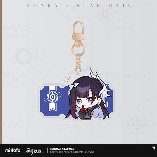 Honkai: Star Rail Pom-Pom Gallery Sticker Keychain