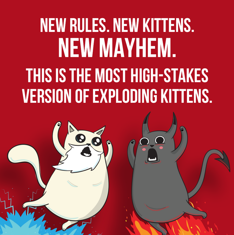 Exploding Kittens Board Game Good vs Evil