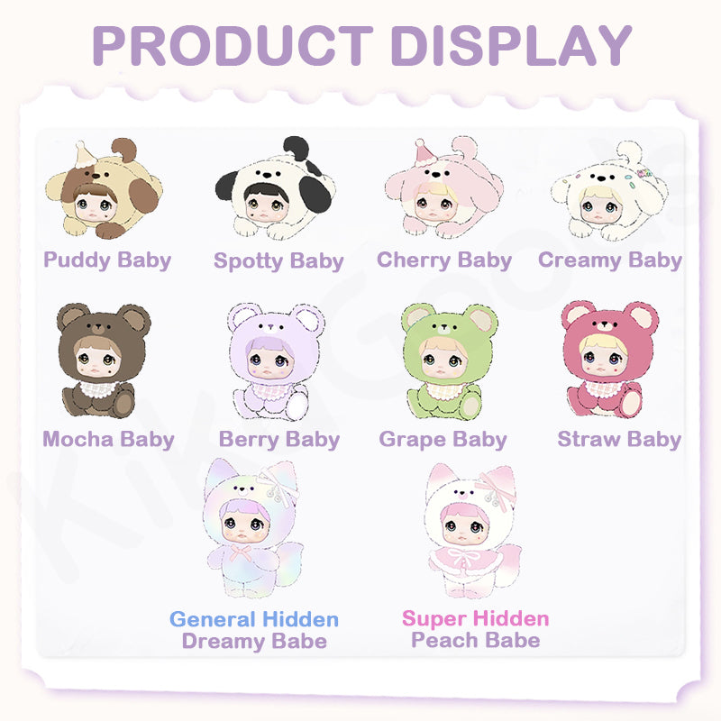 Hi Toy x Nommi Mibao Series Plush Blind Box-Display Box (8pcs)-Hi Toy-Ace Cards & Collectibles