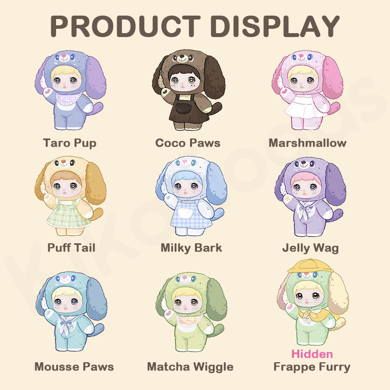 Hi Toy x Nommi Puppy Diary Series Plush Blind Box-Display Box (8pcs)-Hi Toy-Ace Cards & Collectibles