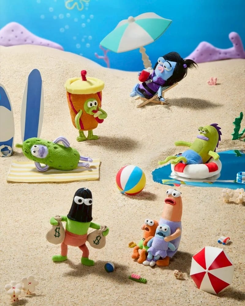 Spongebob “A Day in the Life of a Bikini Bottom Resident Series” Plush Blind Box-Single Box (Random)-Holly Box-Ace Cards & Collectibles