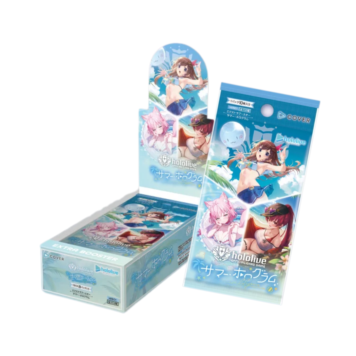 Hololive TCG : Official Card Game Extra Booster [hOCG-hEB01] "Summer Hologram"-Single Pack (Random)-Hololive Production-Ace Cards & Collectibles