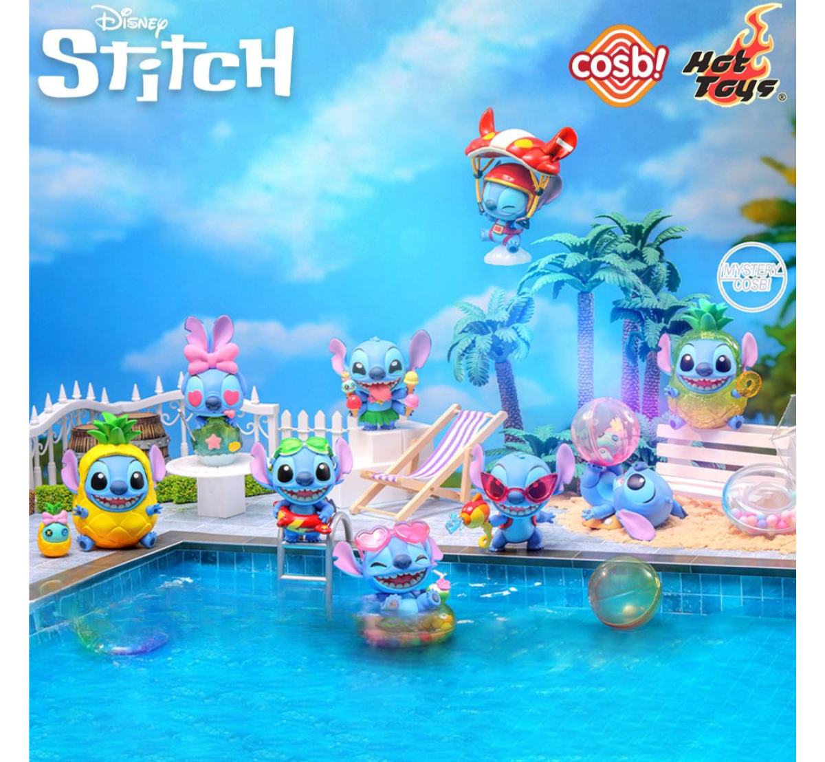 Disney Stitch Cosbi Collection - Stitch on Holiday Series-Single Box (Random)-Hot Toys-Ace Cards & Collectibles