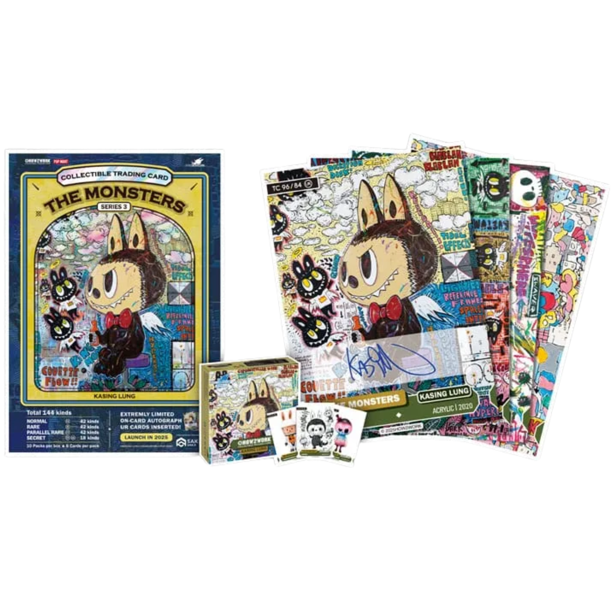 How2work Labubu Collectible Chrome Trading Cards The Monsters Series 3-How2Work-Ace Cards & Collectibles