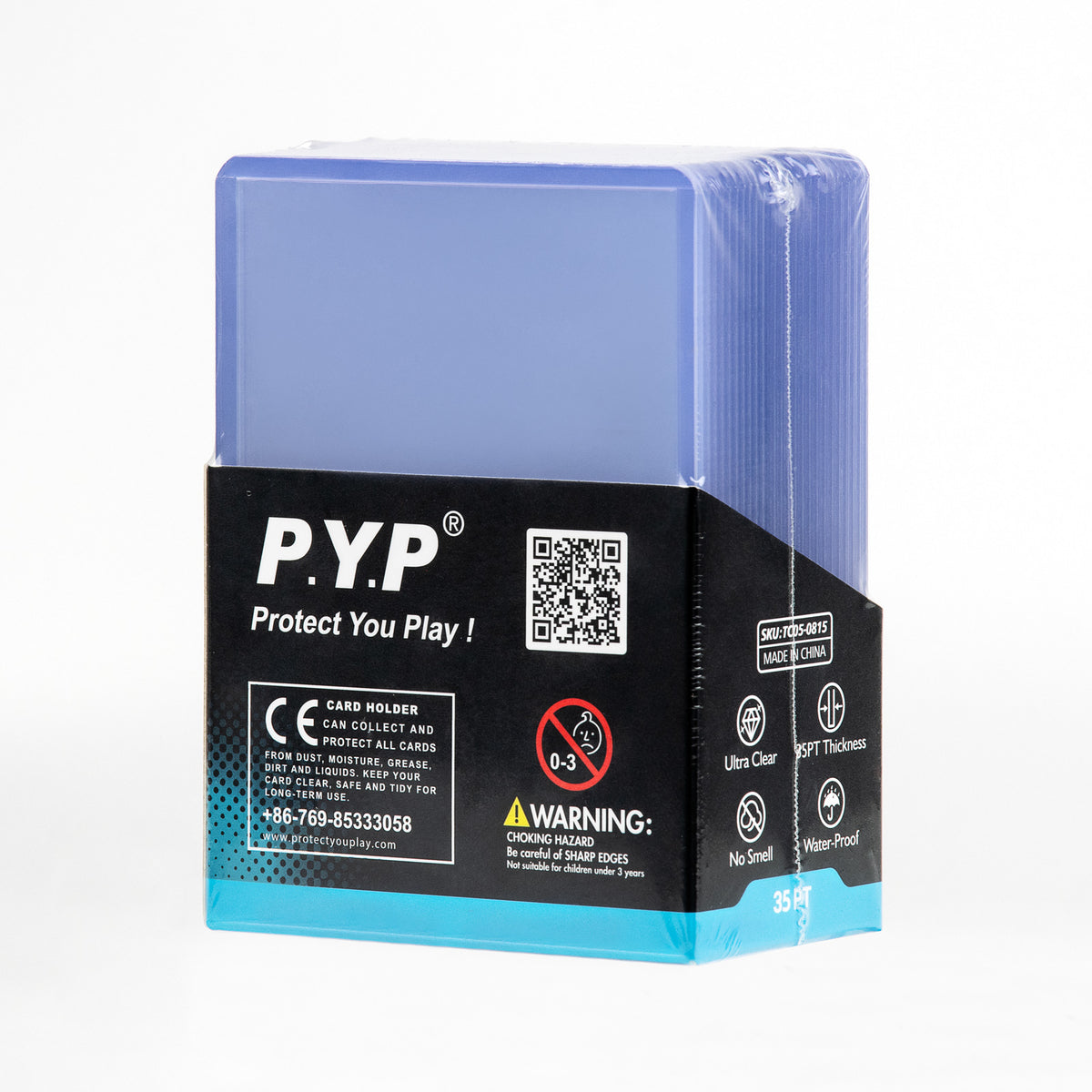 PYP Toploader Card Holder with Protective Film Standard Size 3" x 4" (Clear 25pcs) -35pt