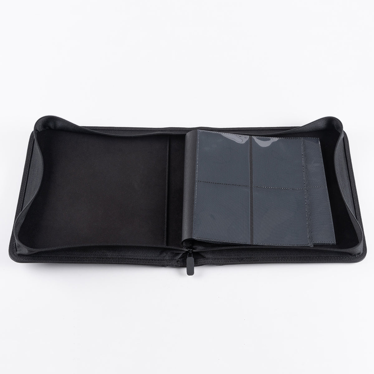 PYP Zip Folio 4-Pocket Toploader PU Leather Card Binder