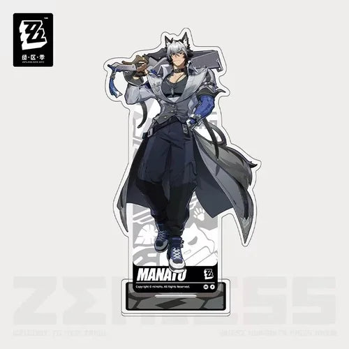 Zenless Zone Zero Standing Design Series Acrylic Stand Spook Shack Manato Komano White Heart Silhouette