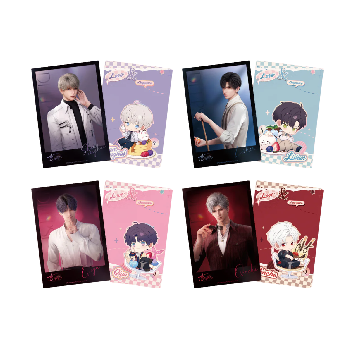 Infold Games Love And Deepspace "Heart Whispers Series" Postcard Sets-Zayne-Infold Games-Ace Cards & Collectibles