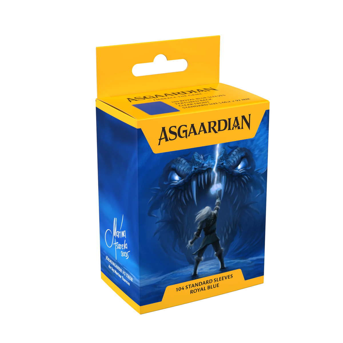 Asgaardian Matte Standard Sleeves – JÖRMUNGANDR THE SHADOW “Royal Blue” (104pcs)