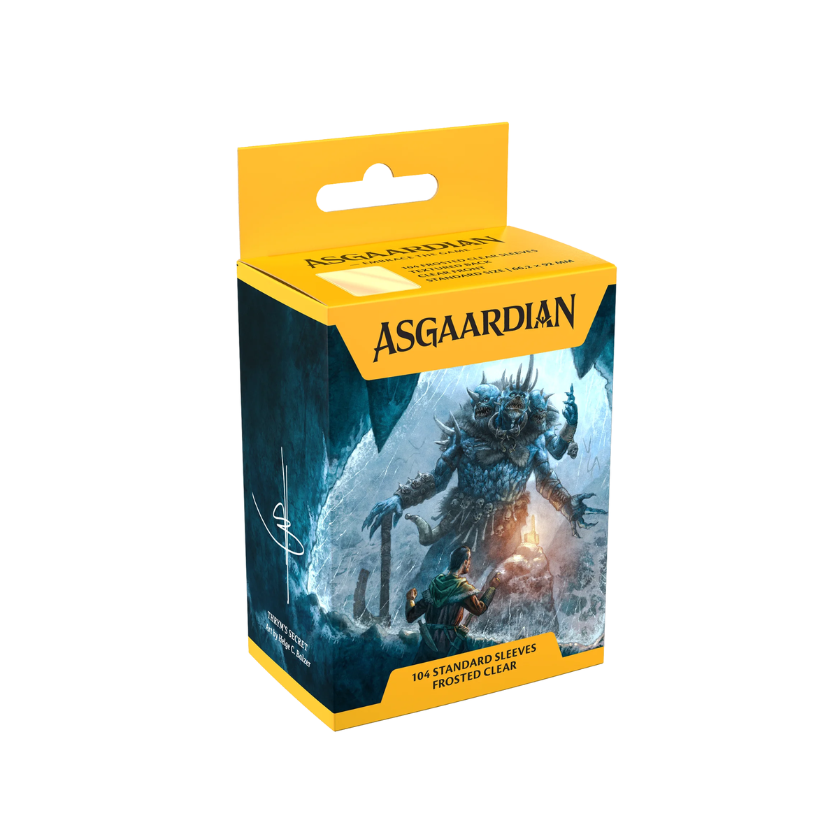 Asgaardian Matte Standard Sleeves – Thrym’s Secret “Frosted Clear” (104pcs)