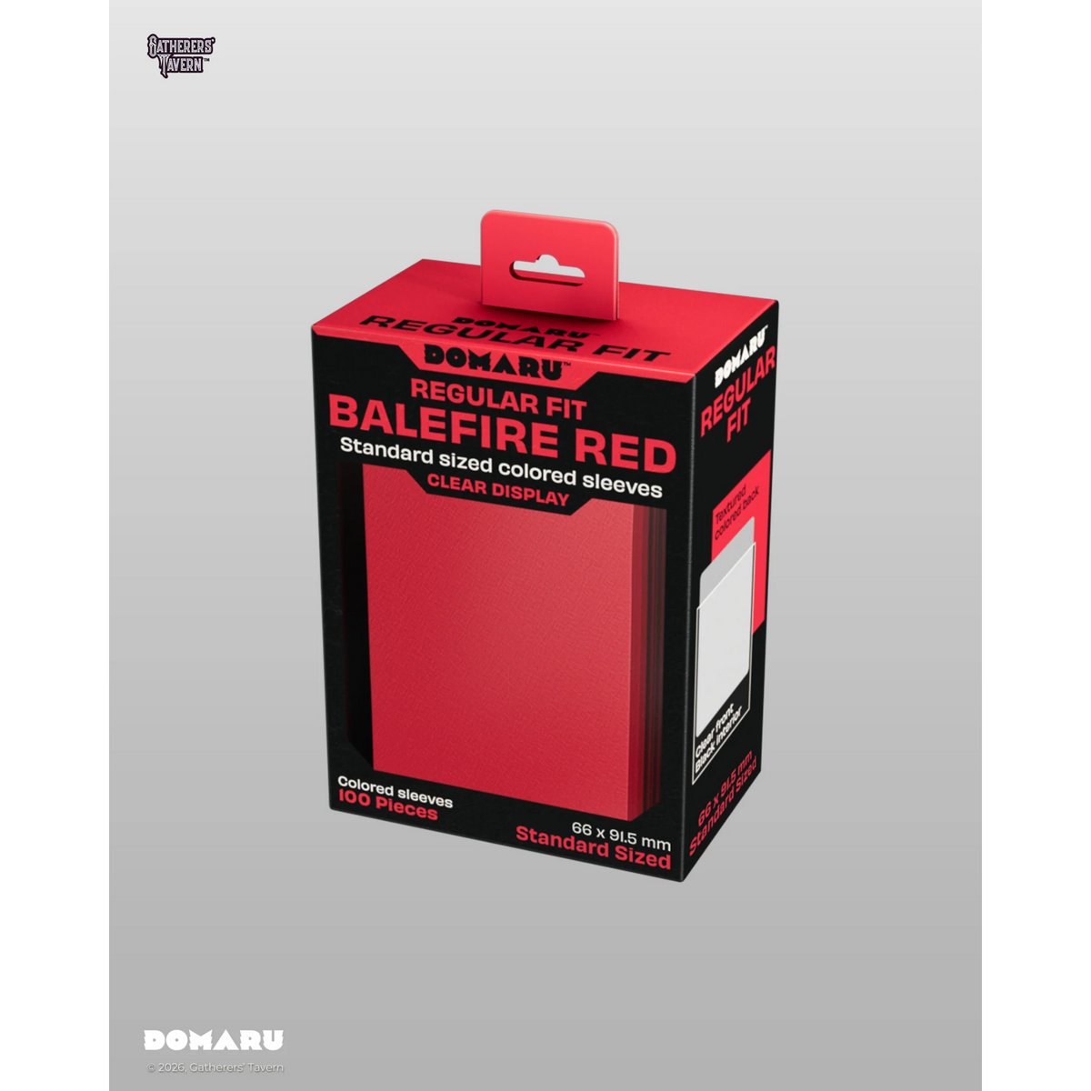 Gatherer's Tavern DOMARU Regular Standard Size Fit Sleeves "Balefire Red"