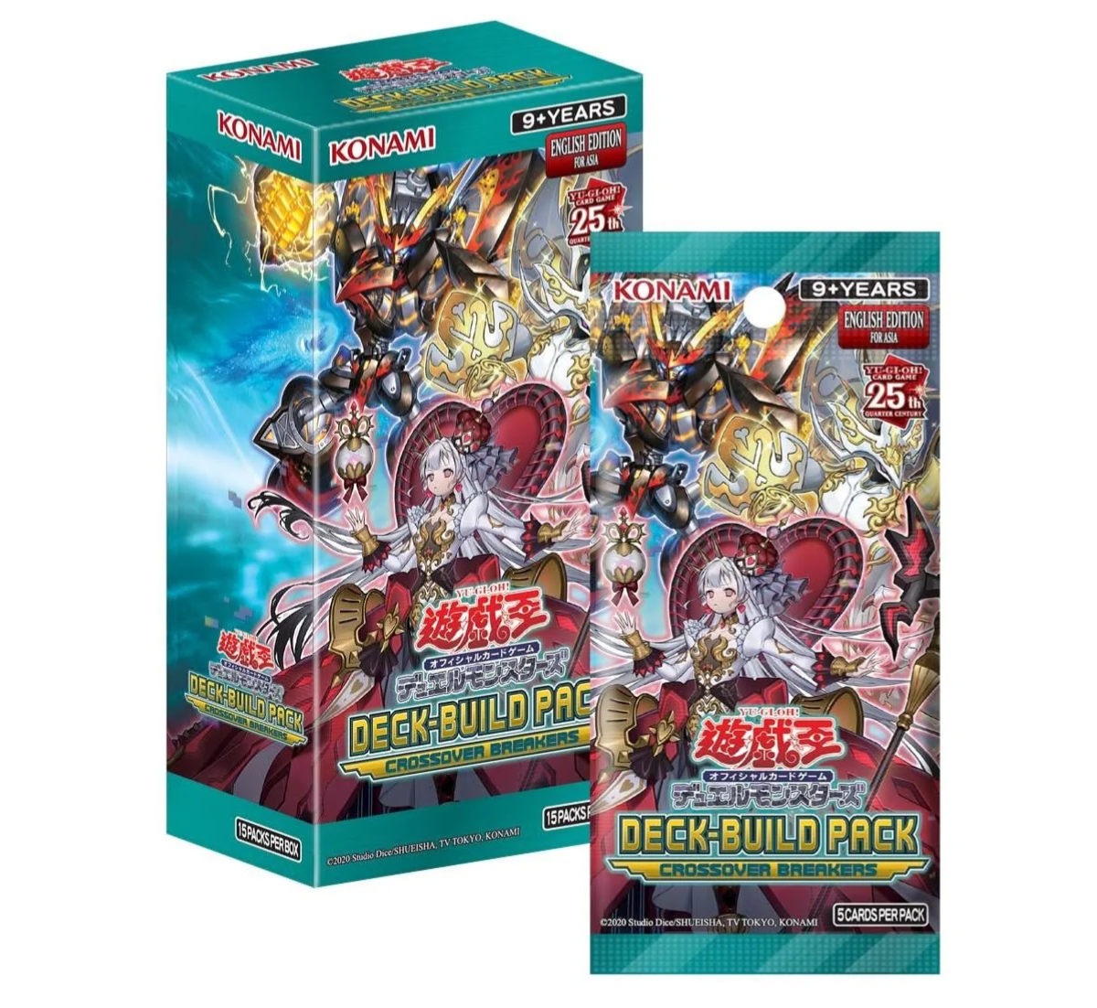 Yu-Gi-Oh TCG Deck Build Pack Crossover Breakers [CG1977-AE] (Asia English)-Booster Box (15pcs)-Konami-Ace Cards & Collectibles