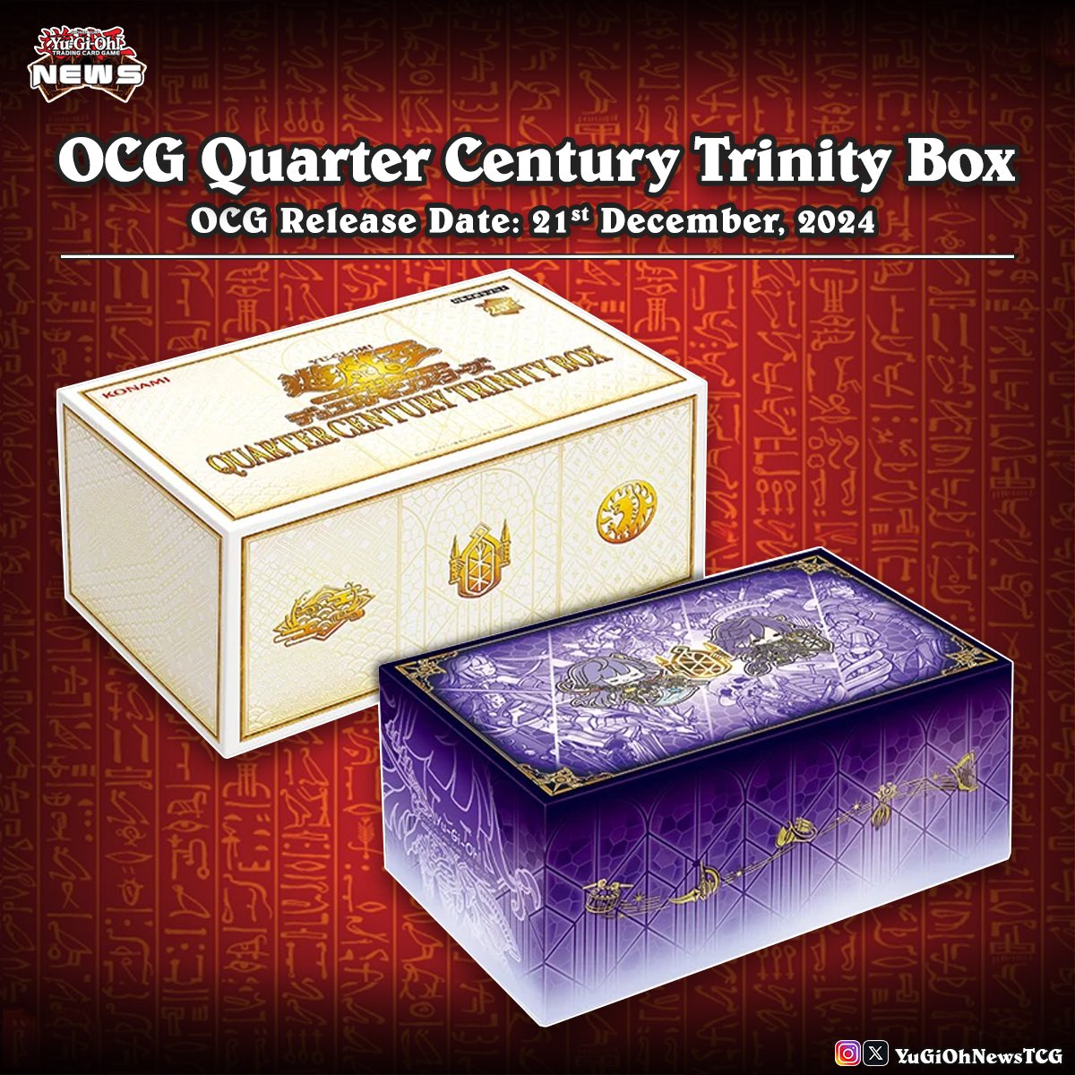 Yu-Gi-Oh TCG: Quarter Century Trinity Box-Konami-Ace Cards & Collectibles