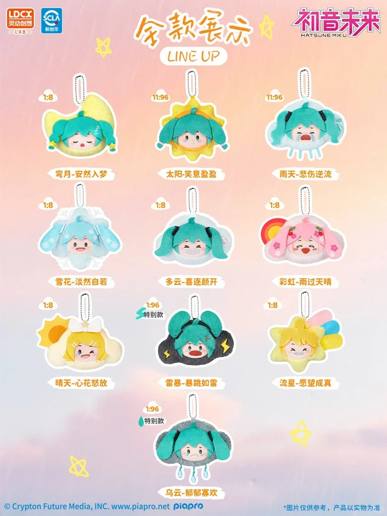 LDCX x Wayaya Hatsune Miku "Weather Moods Series" Plush Blind Box