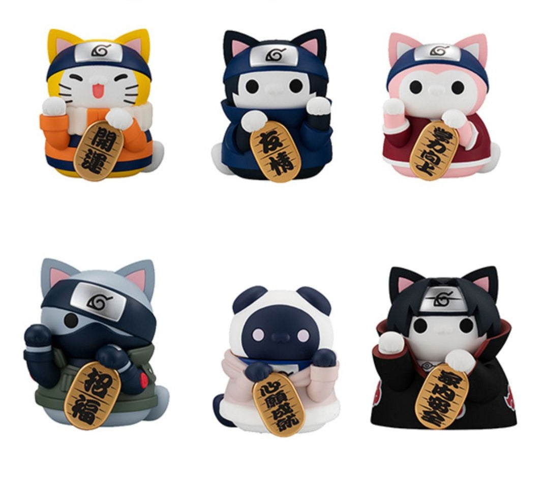 Naruto Shippuden: Nyaruto! Mega Cat Project Beckoning Cat Fortune-Single Box (Random)-MegaHouse-Ace Cards & Collectibles
