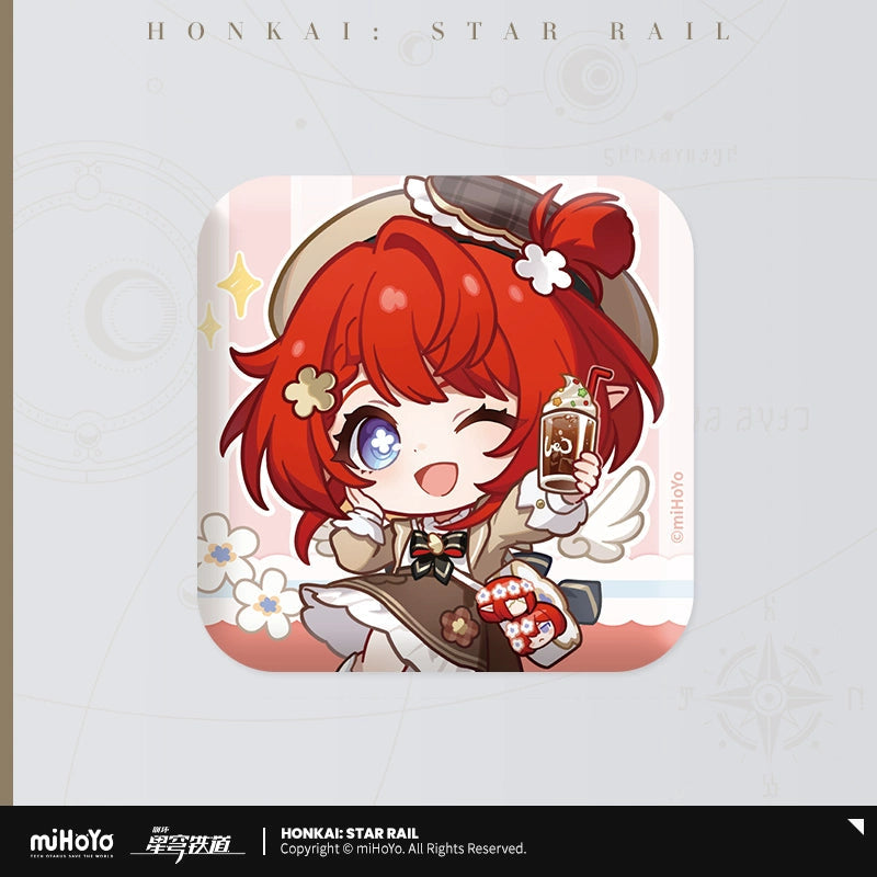 Honkai: Star Rail Express Travel Notes Series Chibi Tinplate Badge