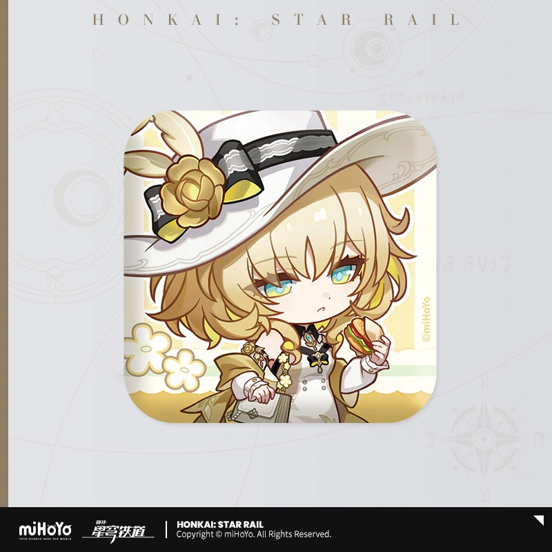Honkai: Star Rail Express Travel Notes Series Chibi Tinplate Badge