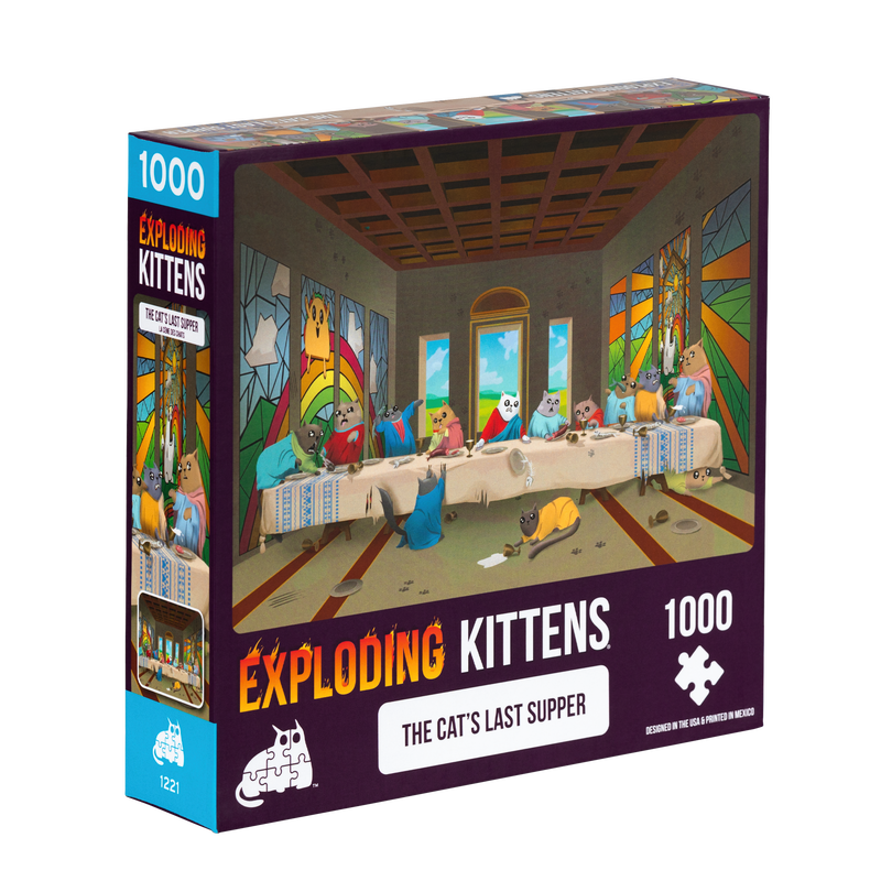 EXPLODING KITTENS The Cat's Last Supper 1000 Piece Puzzle (PSUPP-1K-6) EN