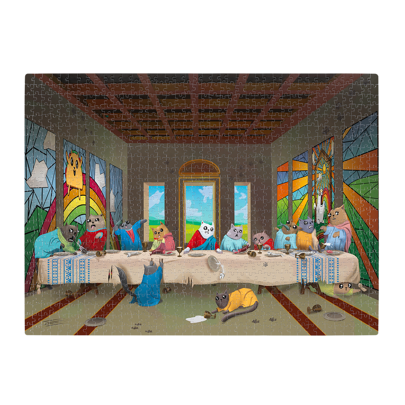 EXPLODING KITTENS The Cat's Last Supper 1000 Piece Puzzle (PSUPP-1K-6) EN