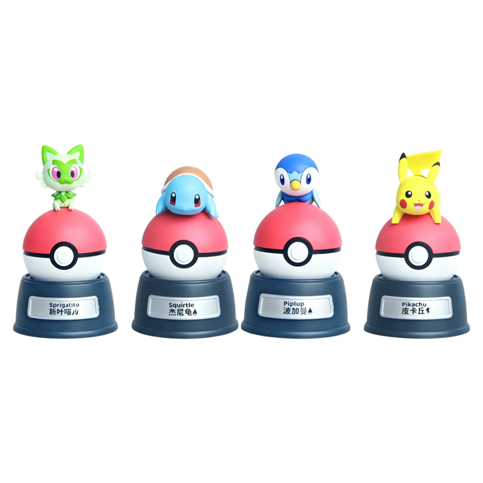 Pokemon Solar Powered Swinging Ornament Series-Set Of 4-Pokemon-Ace Cards & Collectibles