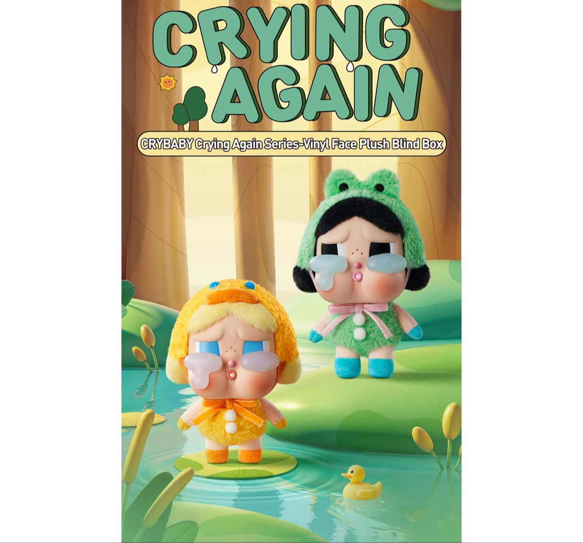 POP MART CRYBABY Vinyl Face Plush "Crying Again" Series-Single Box (Random)-Pop Mart-Ace Cards & Collectibles