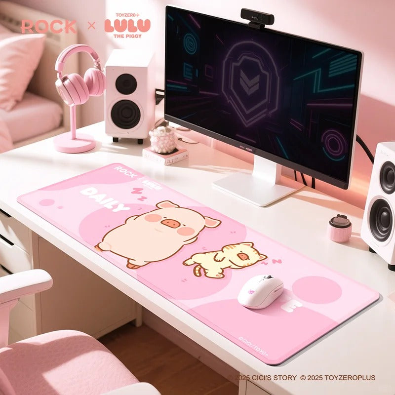 ROCK x Lulu The Piggy "Desk Mat"-Piggy Can-ROCK-Ace Cards & Collectibles