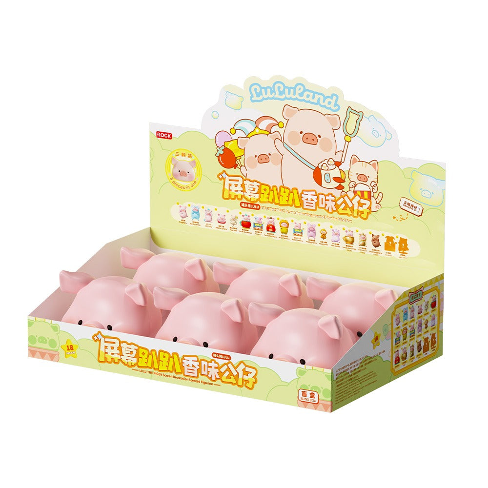 Rock x Lulu The Piggy Screen-shaped Scented Plush Toy Series-Whole Box (6pcs)-ROCK-Ace Cards & Collectibles