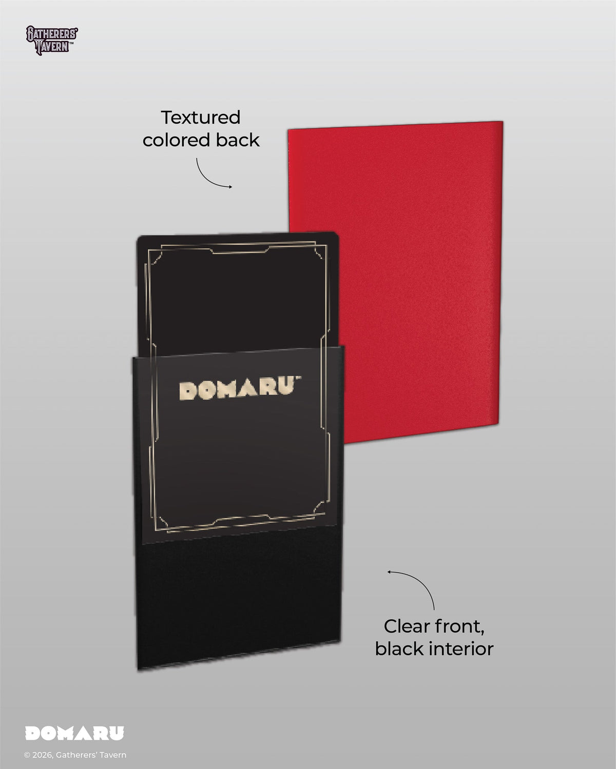 Gatherer's Tavern DOMARU Regular Standard Size Fit Sleeves "Balefire Red"