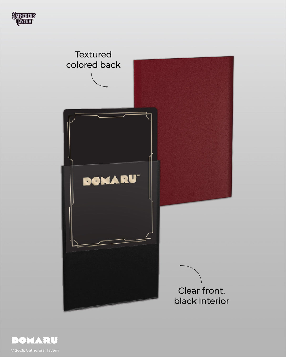 DOMARU Regular Standard Size Fit Sleeves "Imperial Red"