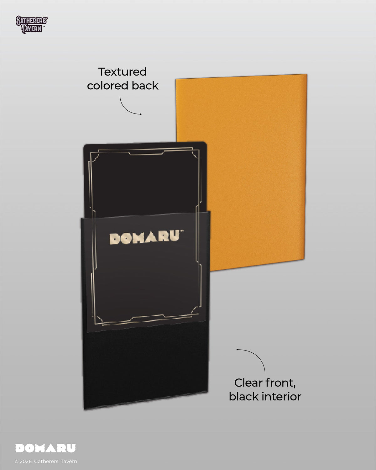 Gatherer's Tavern DOMARU Regular Standard Size Fit Sleeves "Sunfire Orange"
