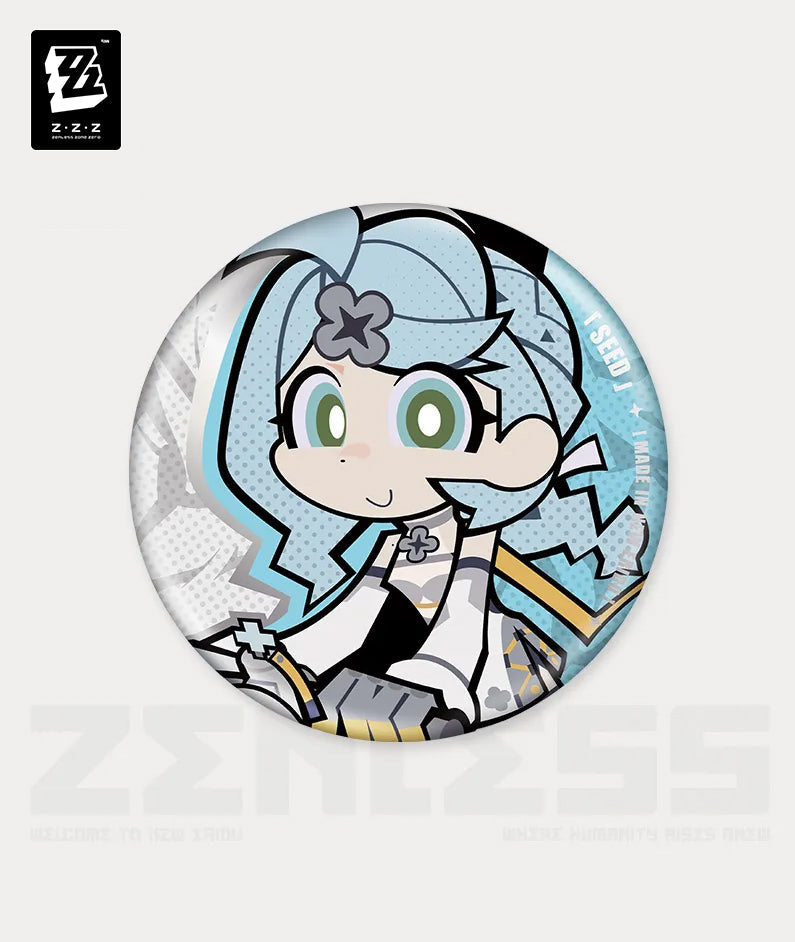 Zenless Zone Zero New Eridu Series Chibi Badge  Obol Squad
