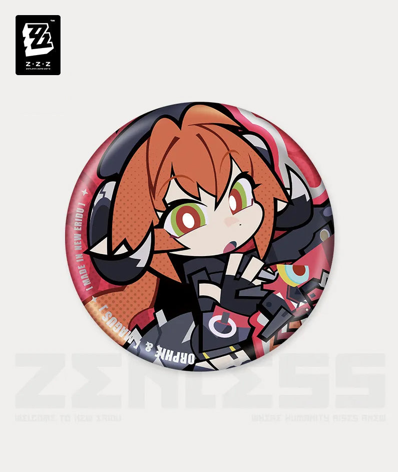 Zenless Zone Zero New Eridu Series Chibi Badge  Obol Squad