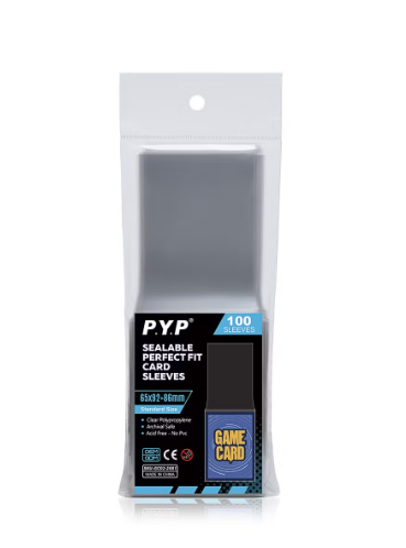 PYP Sealable Perfect Fit Card Sleeves (Standard Size)