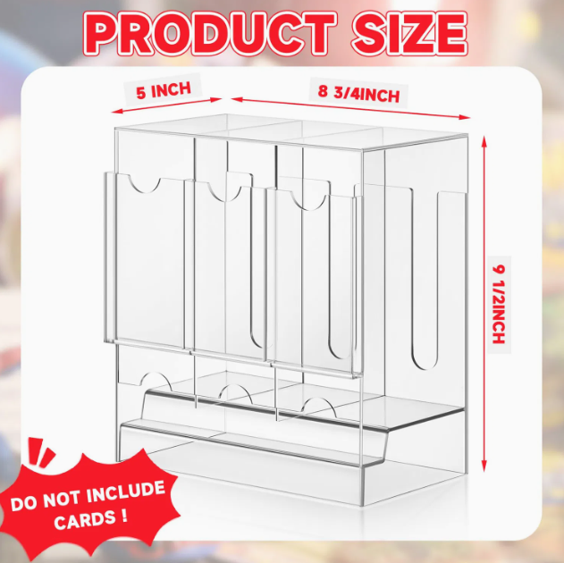 PYP 3-Slot Booster Pack Dispenser Acrylic Case